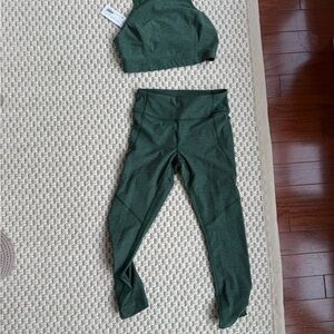 Outdoor Voices Green Activewear Set